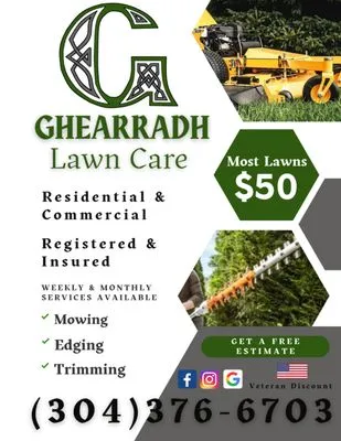 Ghearradh Lawn Care Logo