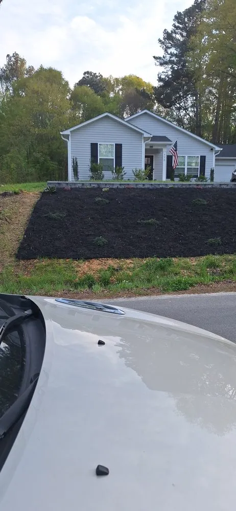 Custom landscape installation in Lancaster, SC by Ghent Lawncare and Landscape