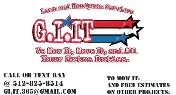 G.I. IT Lawn & Handyman Services Logo