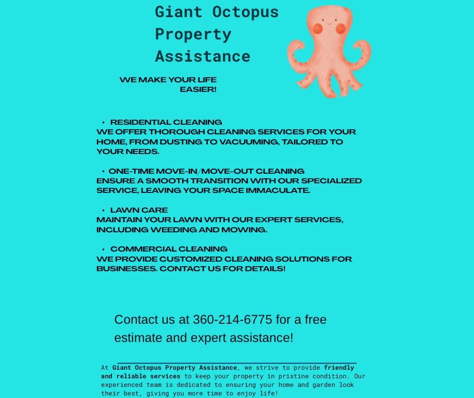 Reliable landscape design in Ocean Park, WA by Giant Octopus Property Assistance