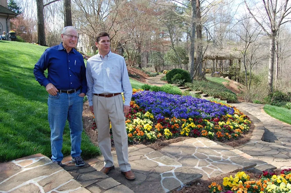 Local lawn mowing service for year-round maintenance in Smyrna, GA by Gibbs Landscape Company