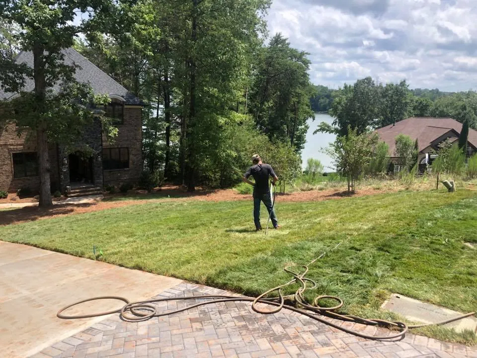Affordable landscape installation for homes in York, SC by Gibson LawnCare