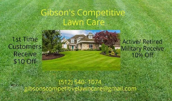 Gibson's Competitive Lawn Care Logo
