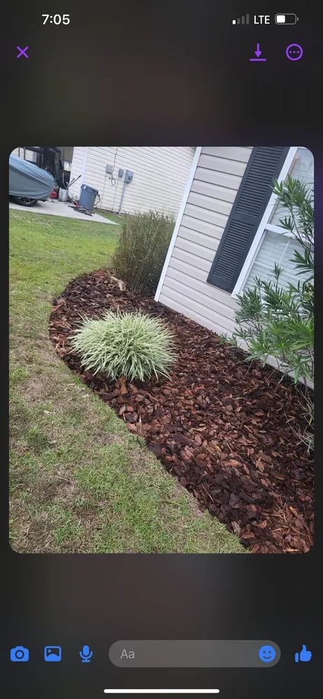 Professional yard cleanup service with custom design in Beaufort, SC by Gifted Grass Cutters