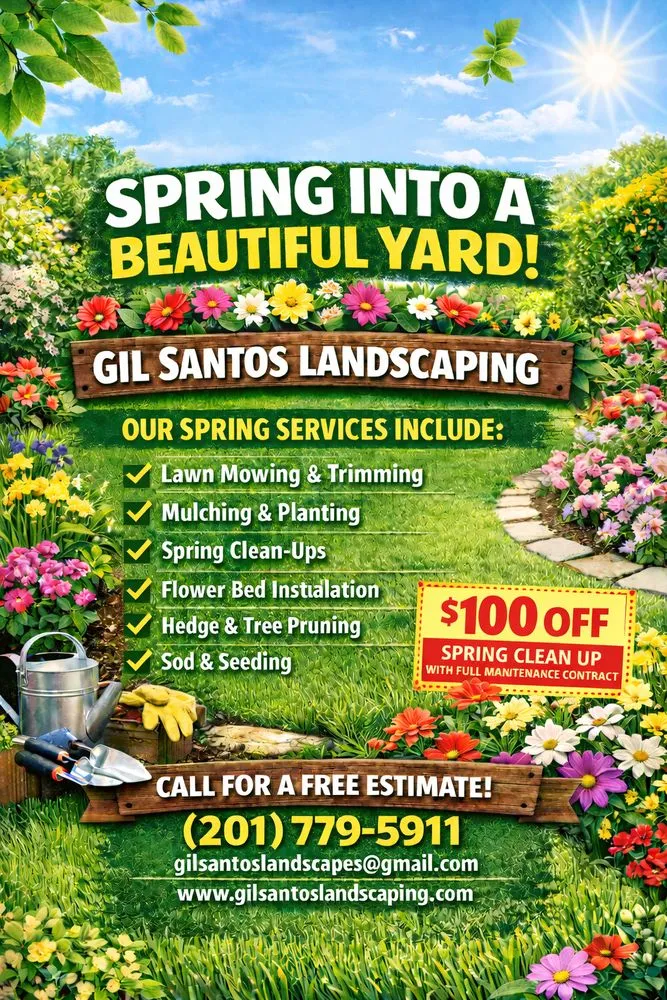 Custom yard cleanup service for homes across Park Ridge, NJ - Gil Santos Landscaping
