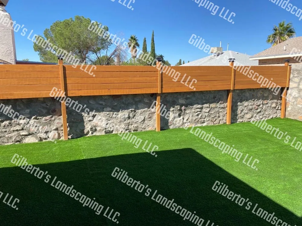 Professional garden landscaping with custom design across El Paso, TX - Gilberto's Landscaping