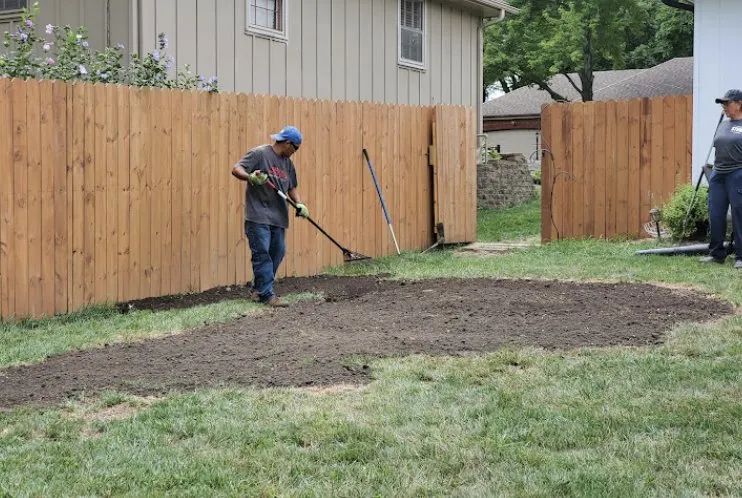 Professional landscape installation in Kansas City, MO by Gilbert's Stump Grinding and Landscaping