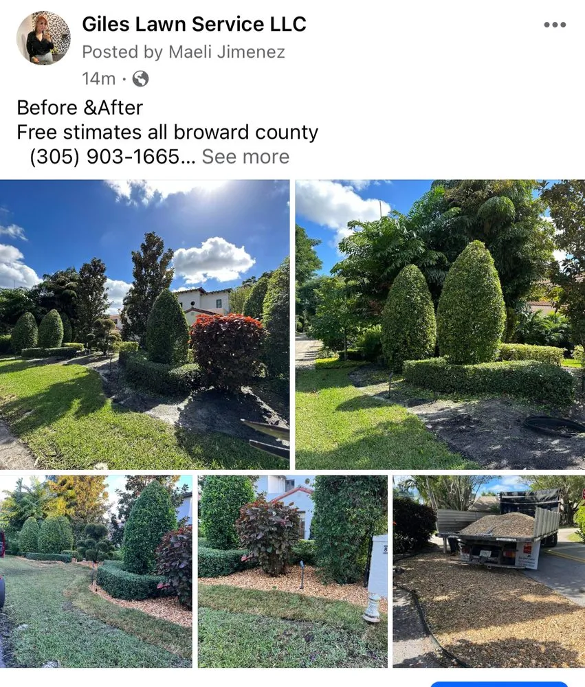 Affordable garden landscaping for residential properties across Lighthouse Point, FL - Giles lawn service