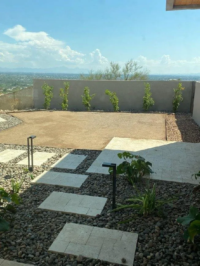 Custom yard maintenance in Tucson, AZ by Gil's Construction