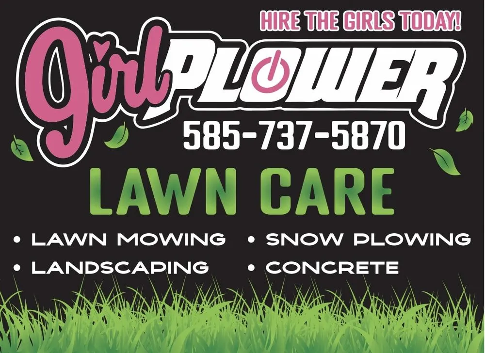 Local lawn mowing service for homes across Rochester, NY - Girl Plower