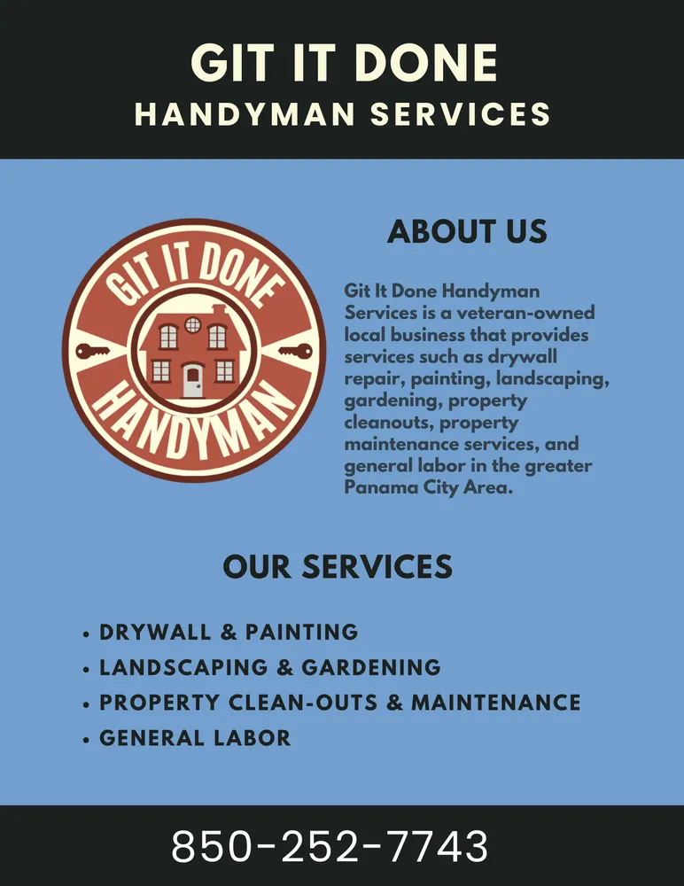 Expert outdoor landscaping in Fountain, FL by Git It Done Handyman Services
