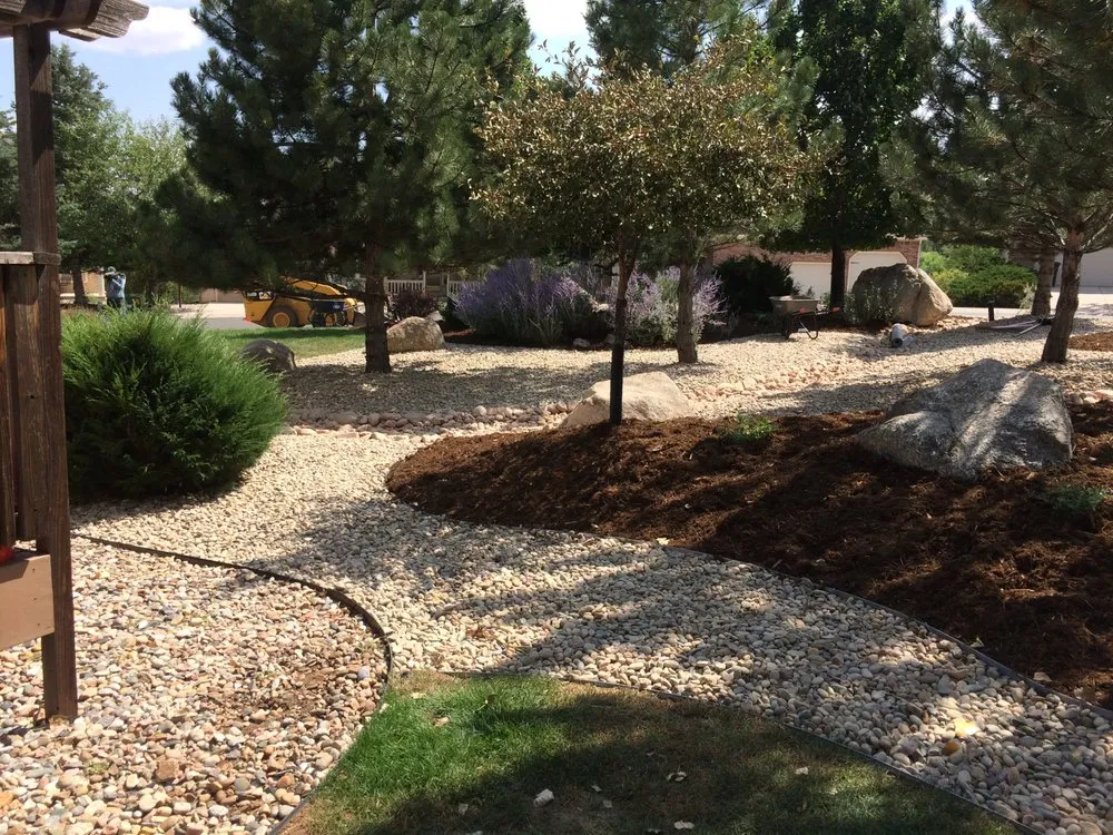 Custom landscape installation for residential properties in Colorado Springs, CO by G&K's Landscaping & Construction