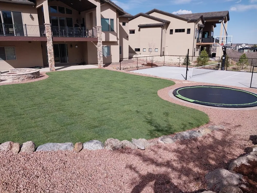 Custom outdoor landscaping with custom design in Colorado Springs, CO by G&K's Landscaping & Construction