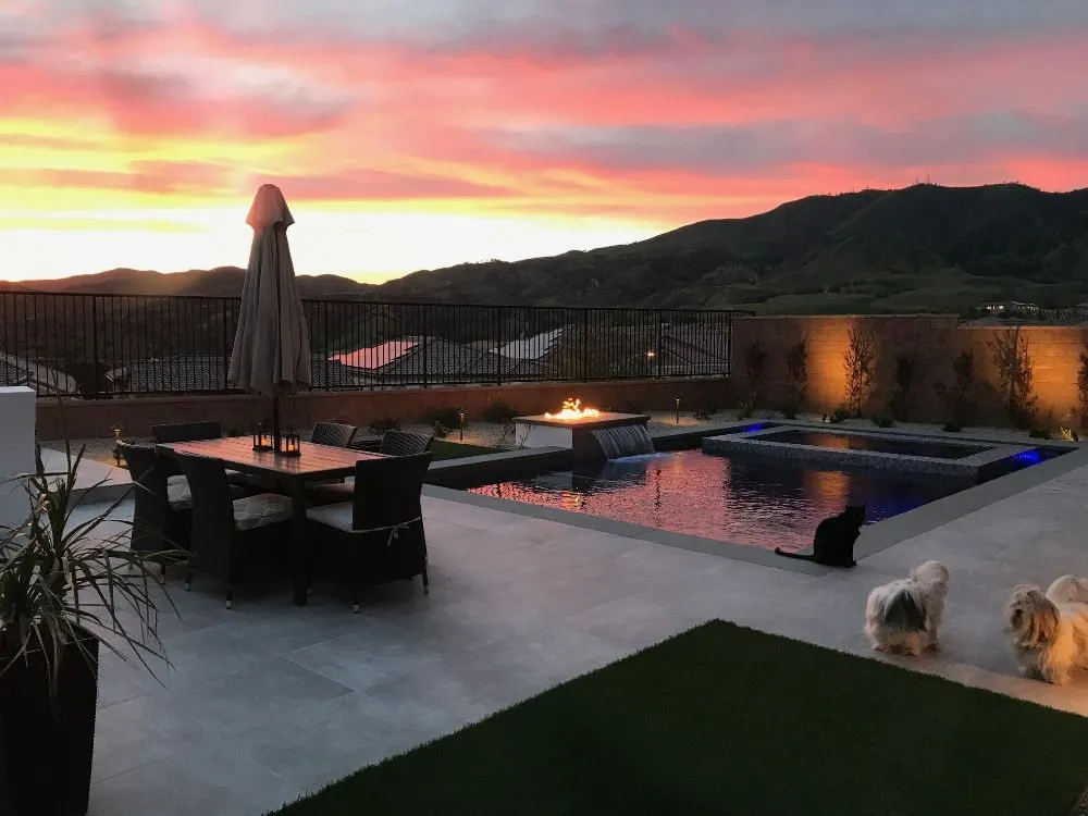 Custom outdoor landscaping in Bell Canyon, CA - G&L Design Building and Landscape