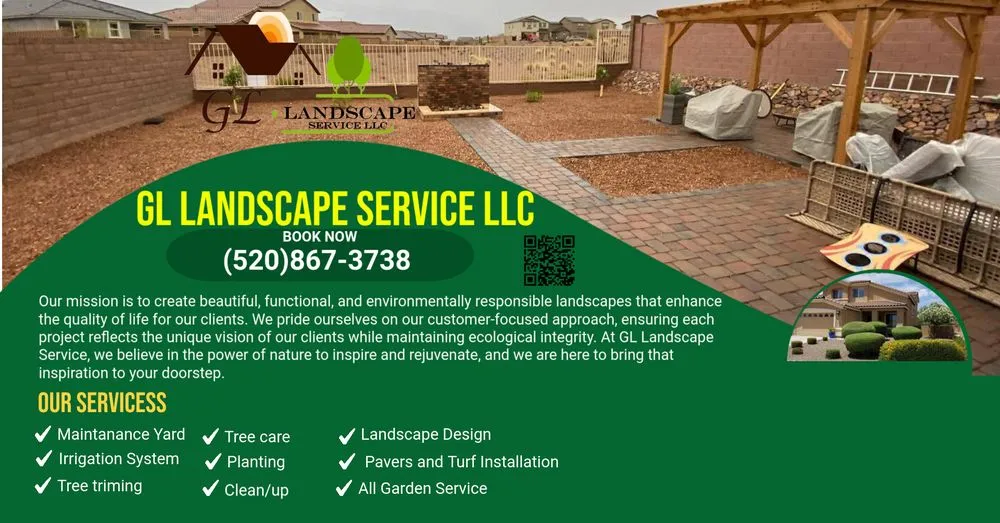 Top-rated lawn care service for beautiful yards in Tucson, AZ by GL Landscape Service