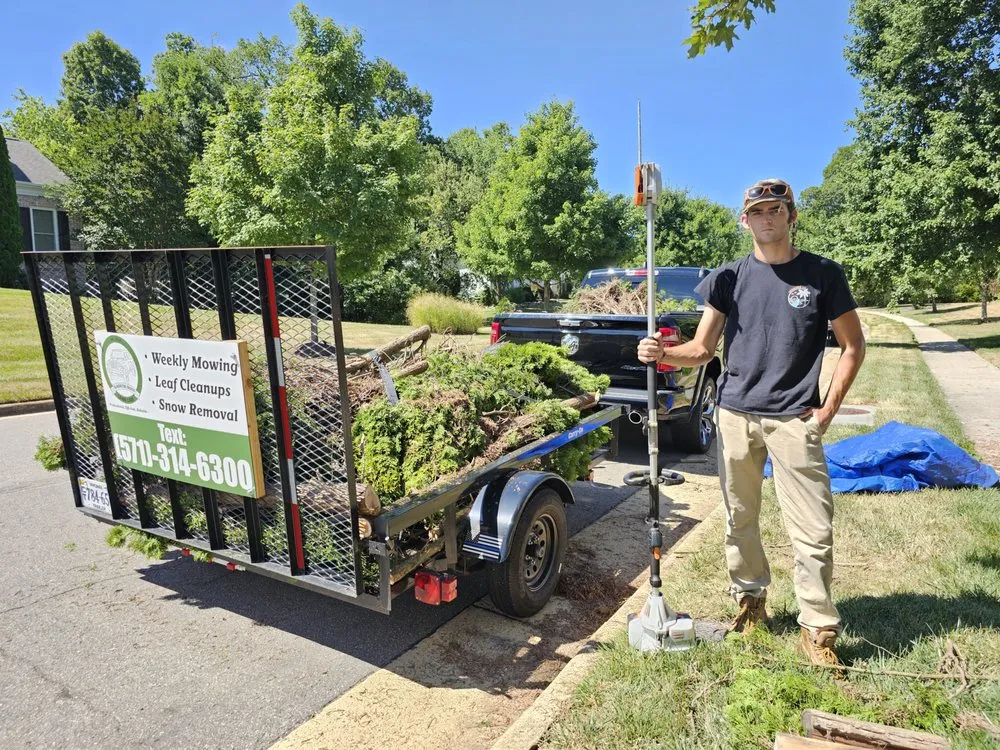 Professional landscape installation in South Riding, VA by Gladiator Grass Lawn Care