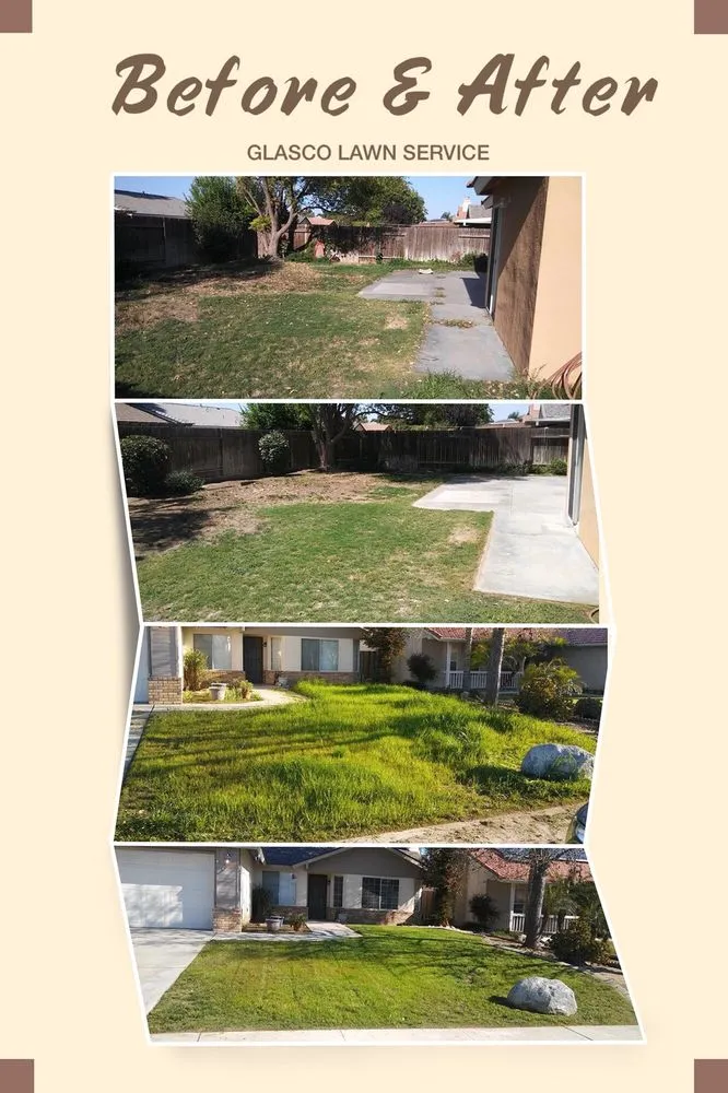 Custom lawn mowing service for year-round maintenance across Bakersfield, CA - Glasco Lawn Service