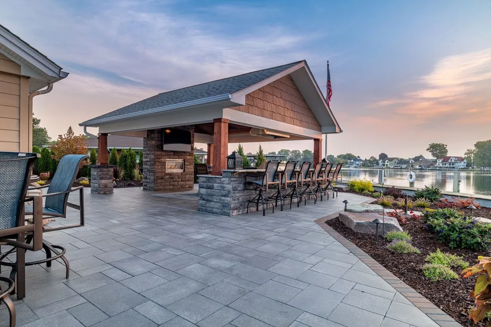 Custom landscape installation in Flat Rock, MI by GLC Lawn, Landscaping & Snow Removal