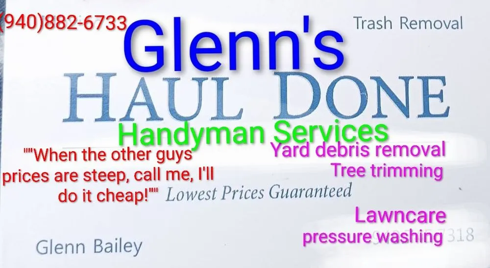Trusted landscaping services near you across Mineral Wells, TX - Glenns Haul Done