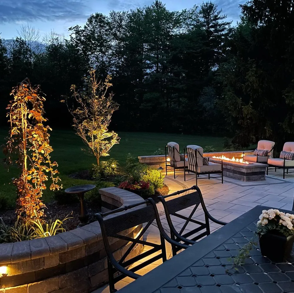 Local outdoor landscaping for residential properties in Indianapolis, IN by Glimmer Landscape Lighting