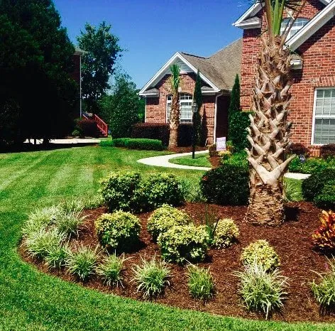 Custom garden landscaping in Myrtle Beach, SC by Global Worx Outdoor Services