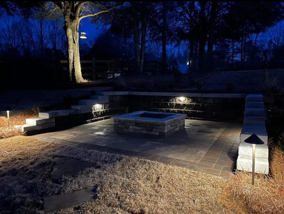 Custom garden landscaping for year-round maintenance in Fosters, AL by Globetti's Lawn Care