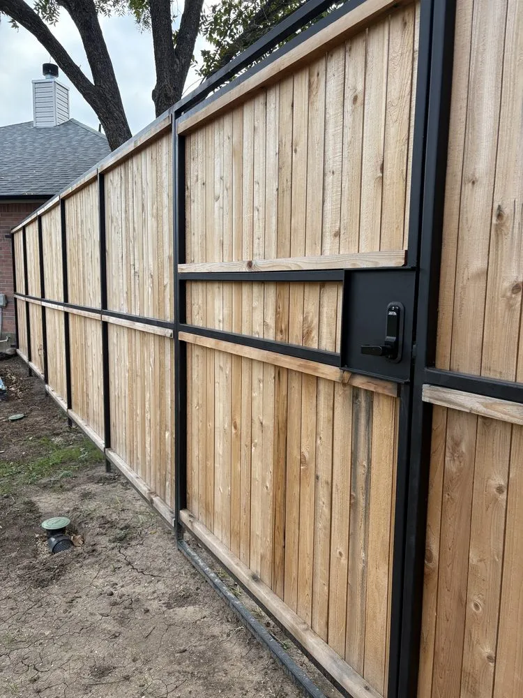 Custom landscape installation in Austin, TX - Gloria Bonita Welding & Fabrication