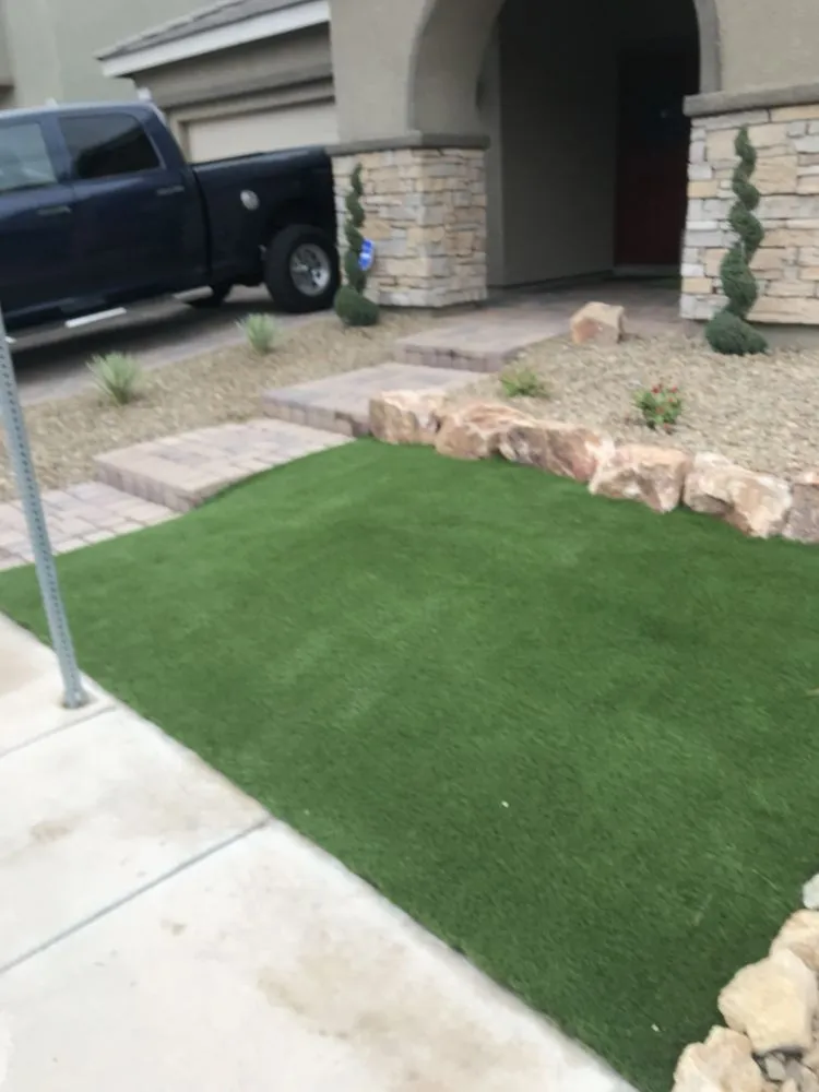 Custom landscape installation for outdoor upgrades in Henderson, NV by Glorious Landscaping