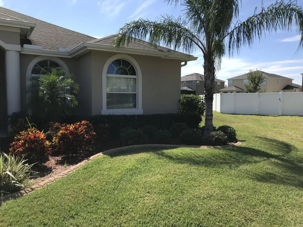 Professional landscape installation in Sun City Center, FL by Glorious Lawn Care