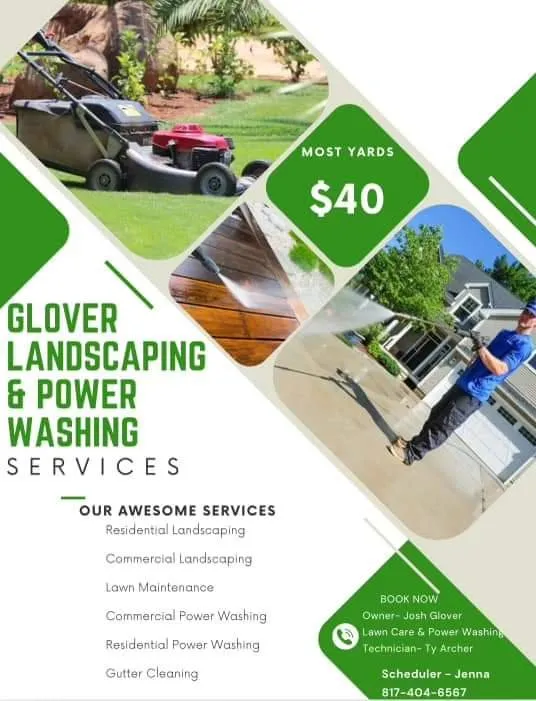 Custom landscape design for outdoor upgrades across Plano, TX - Glover Landscaping & Pressure Washing Services