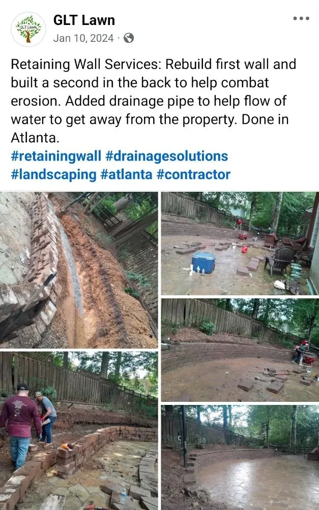 Local yard cleanup service for beautiful yards in Lawrenceville, GA by GLT Lawn