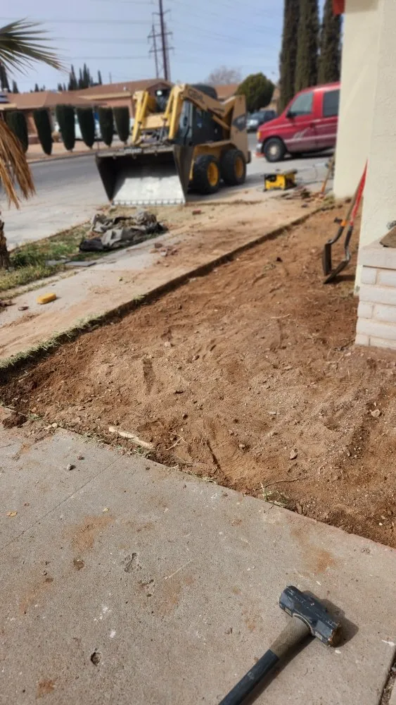 Affordable lawn mowing service with custom design in El Paso, TX by Gm Customs