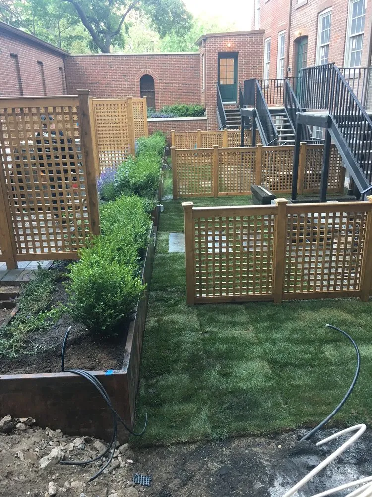 Local landscape installation for homes in Island Park, NY by G&M Landscape Construction