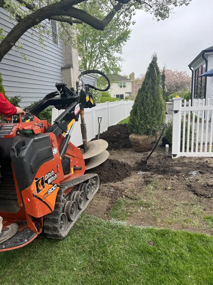 Custom outdoor landscaping for residential properties in Lockport, IL by Gm Landscaping and Snow Removal