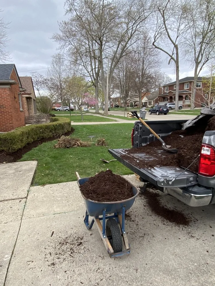 Professional yard cleanup service for residential properties in Franklin, MI by GMG Landscaping & Sealcoat Solutions