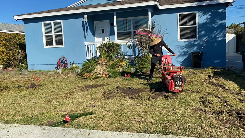 Custom landscape installation in Buena Park, CA - GN Landscape