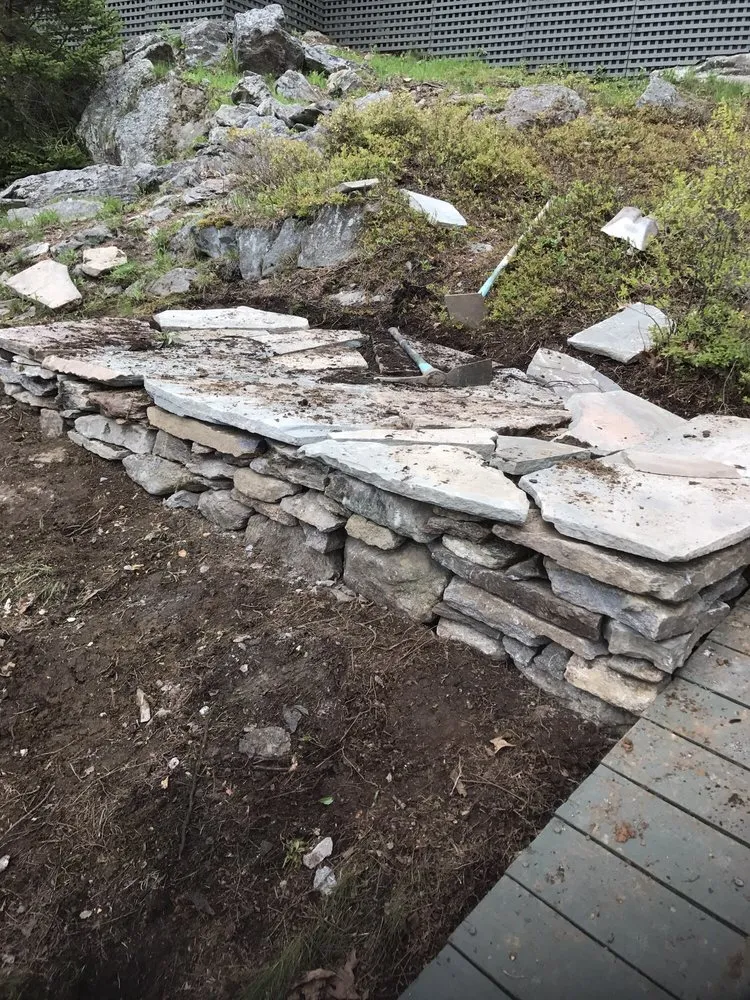 Professional garden landscaping for beautiful yards in Falmouth, ME by Gnome Landscapes, Design, Masonry & Maintenance