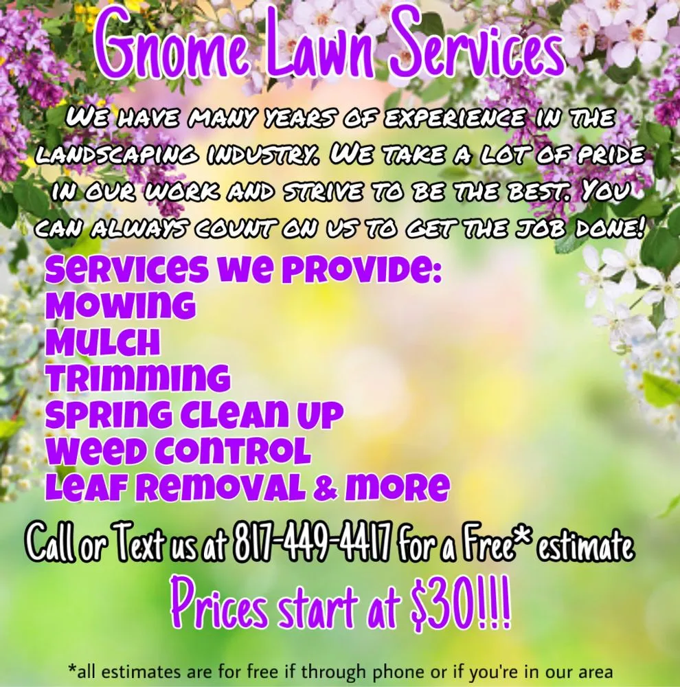Expert landscaping services experts serving Arlington, TX - Gnome Lawn Services