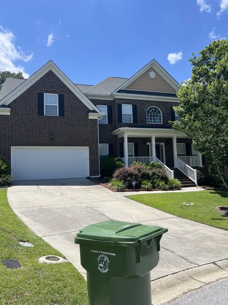 Custom landscape installation in Blythewood, SC by Gnomes Yardscaping