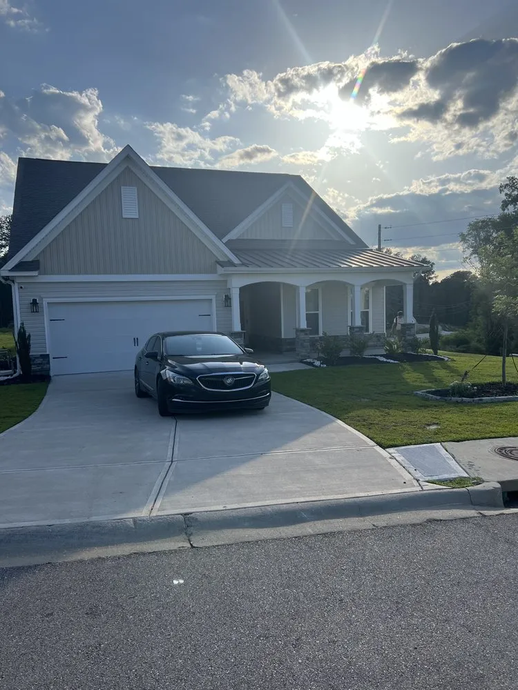 Custom landscape installation in Blythewood, SC - Gnomes Yardscaping