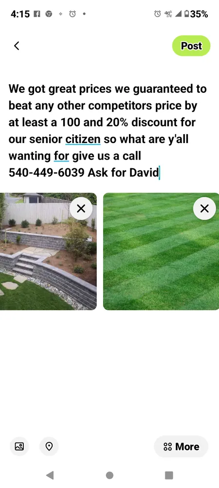 Affordable landscape design in Christiansburg, VA - Go-Green Handyman Services