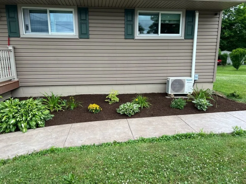 Custom garden landscaping for year-round maintenance across Mount Union, PA - Go Green Lawn Care