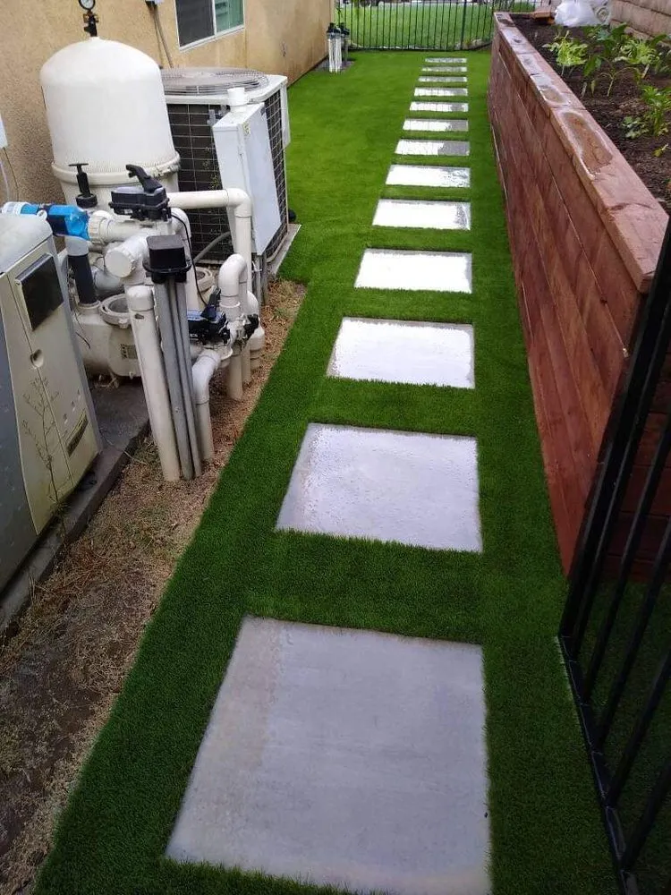 Professional landscape installation in Huntington Beach, CA - Go Turf Artificial Grass & Pavers