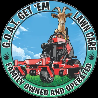 G.O.A.T. Get'em Lawn Care Services Logo