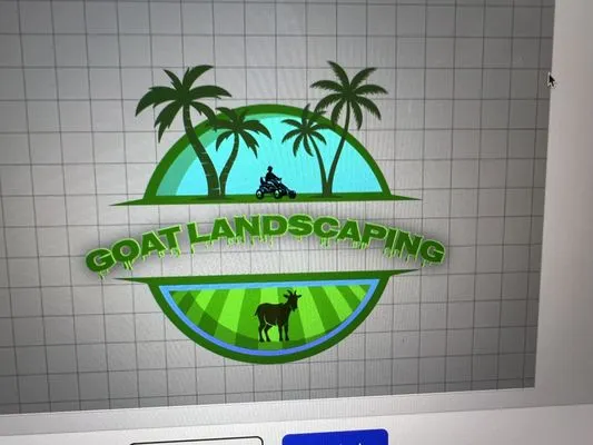 Goat Landscaping Logo