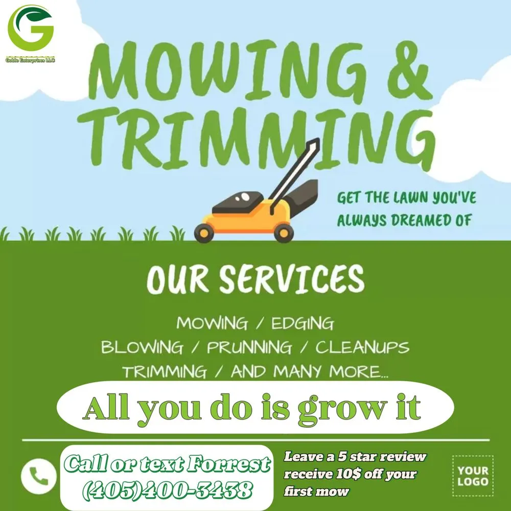 Affordable lawn mowing service in Yukon, OK by Goble Enterprises