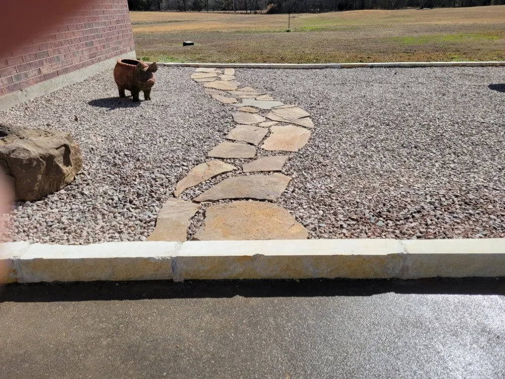 Custom landscape installation in Mesquite, TX by Godat Way Landscape and Irrigation