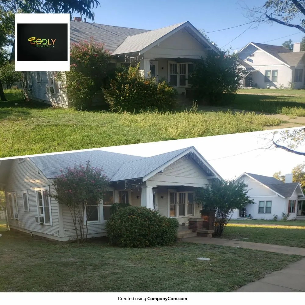 Affordable landscape installation in Brady, TX by Godly Lawn Care