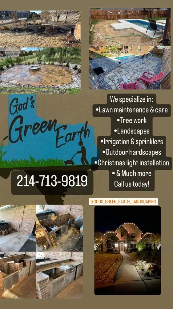 Reliable residential landscaping in Seagoville, TX by God’s Green Earth Landscaping