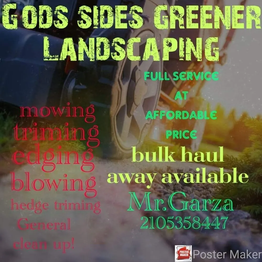 Expert garden landscaping experts serving San Antonio, TX - Gods Sides Greener Land Scaping